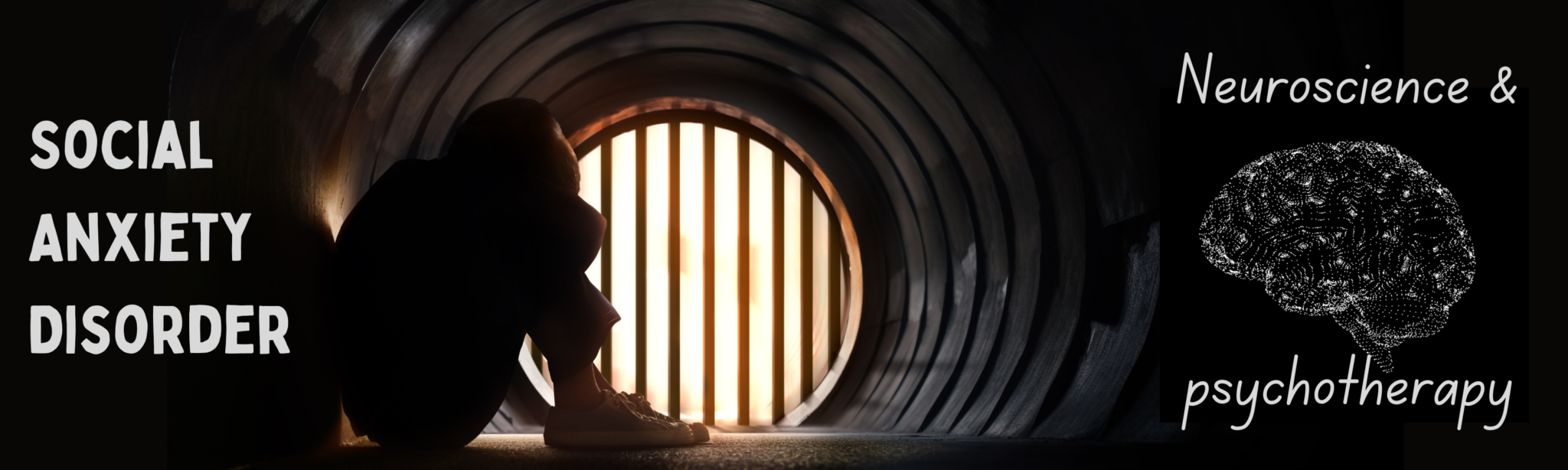 a woman suffering from anxiety in a tunnel, social anxiety disorder